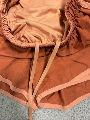 Nike Women's Rust Orange Running Shorts small thumbnail 8