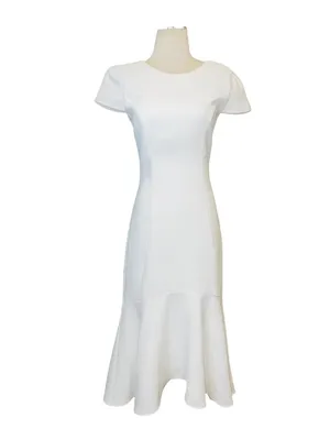 Amanda Uprichard Evalina Dress in Ivory XSmall New Womens Cocktail Sheath thumbnail 4