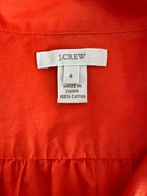 J. Crew Men’s Short-Sleeve Button-Down Shirt in Vivid Orange thumbnail 2
