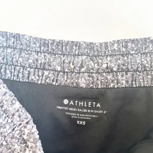 Athleta Womens Printed Mesh Racer Run‎ 4" Speckle Athletic Running Shorts XXS thumbnail 3