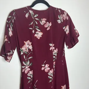 Lulus September Sunsets Burgundy Floral Maxi Wrap Dress thumbnail 11