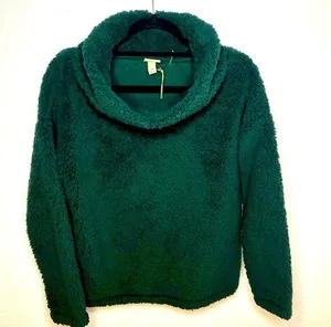 A New Day SUPER SOFT COMFY Women's Cowl Neck Sweater Green Size Medium. NWT thumbnail 1
