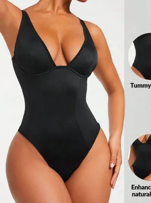 Shapewear Bodysuit Shein Plain Underwire thumbnail 2