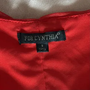 For Cynthia Vibrant Orange Red Tiered Mesh Cap Sleeve Top Size S thumbnail 7