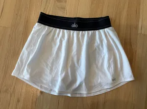 Alo Yoga White Match Point Skirt thumbnail 1