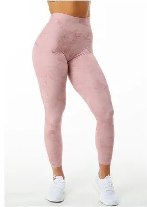 Women's alphalete Pink High-Waisted Leggings thumbnail 1