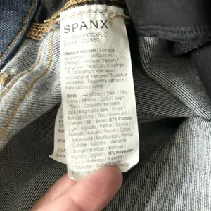 Spanx Flare Jeans Cotton Blend Dark Wash High Rise Tummy Control Size XL thumbnail 6