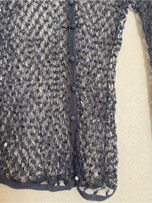 Vintage takeout knit cardigan sweater thumbnail 5