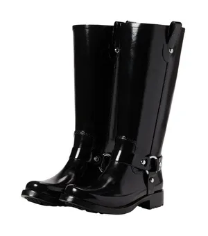 NWT Michael Michael Kors Womens Stormy Rain Boot Harness 40F2STFB5Q Black 8M thumbnail 1