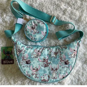 Bioworld Lilo & Stitch Tropical Stitch Purse + Detachable Coin Pouch NEW Disney thumbnail 1