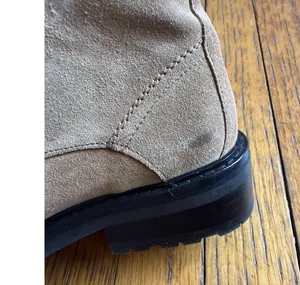 All Saints Ariel Brown Suede Zip Up Combat Boots Size 37 thumbnail 8