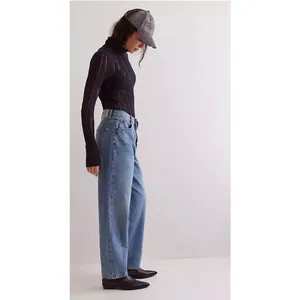 NWT Free People We‎ The Free Cora Long Rise Slouchy Jeans Size 27 Baggy thumbnail 3