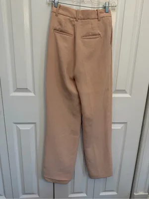 Aritzia Wilfred Effortless Pant Crepe Peach Size 00 thumbnail 3