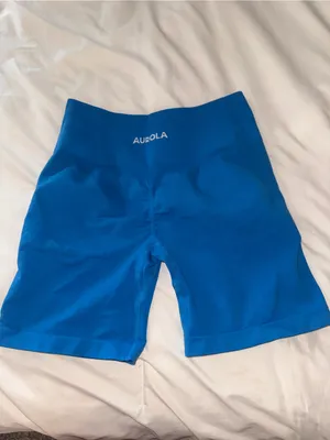 Aurora Blue Athletic Bike Shorts for Women thumbnail 2
