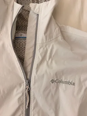 Columbia White Windbreaker Jacket thumbnail 2