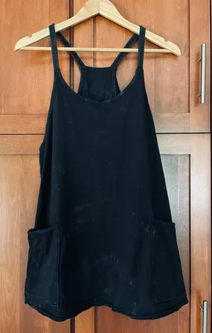 Athletic Mini Dress Built In Shorts Black Size XS NEW thumbnail 1
