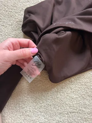 YoungLA cropped long sleeve workout top Brown thumbnail 4