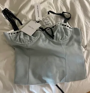 With Jean Blue Top thumbnail 4