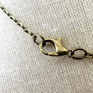 Boho Teardrop Pendant Necklace with Faux Turquoise Accents thumbnail 6
