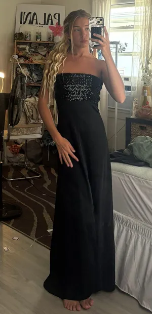 Black Tie Black Sequin Dress thumbnail 1
