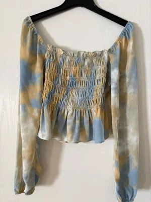 Le lis Blue and Gold long sleeve top thumbnail 1
