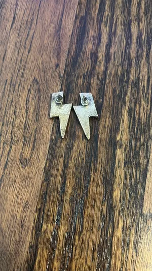 Pink Lightning Bolt Earrings Boutique thumbnail 2