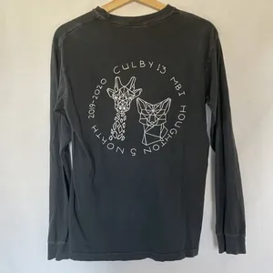 Comfort Colors Long‎ Sleeve T-Shirt With Esther 4:14 Graphic In Charcoal women's thumbnail 6