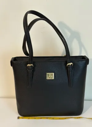 Classic Anne Klein Black Tote Handbag thumbnail 1