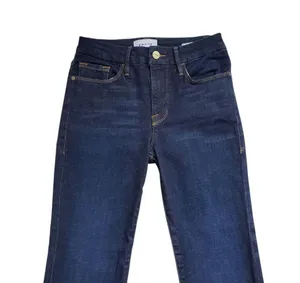 Frame Le Crop Mini Boot Jeans Womens 25 Blue Denim Fray Raw Hem Stretch thumbnail 11