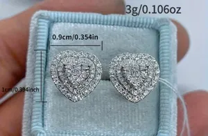 & Other Stories Women’s Gorgeous Heart Shape CZ Stud Earrings thumbnail 3