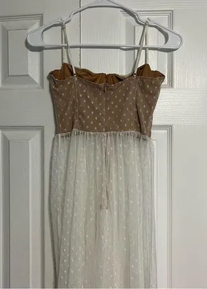 White Fox Totally Bangin' Mesh Maxi Dress White thumbnail 5