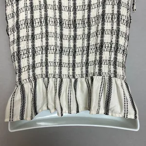 Loft Striped Poplin Smocked Cami Tank Top Shirred NWT Sz Medium Women Tie Straps thumbnail 10