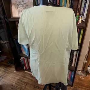 Lane Bryant sage green bling embroidered flowy 14/16 blouse thumbnail 3