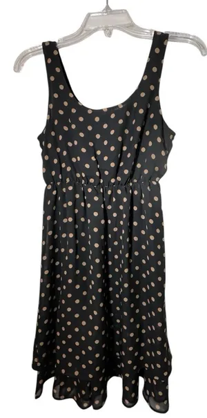 Maurices Black Dress‎ with Polka Dots thumbnail 1