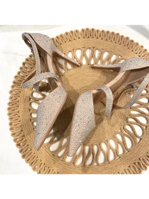 Carvela Kross Jewel Court Heels Glam EU 40.5 Neutral Jewel Crystal Rhinestone thumbnail 6