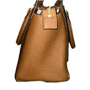 Michael Kors‎ Selma Large Satchel – Saffiano Leather Crossbody Strap Brown Acorn thumbnail 4