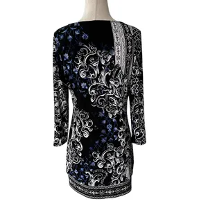 White House Black Market Black Multicolor Mini Bodycon Dress Women Small | 65-56 thumbnail 2
