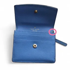 Kate Spade New York Sky Blue Mini Envelope Wallet. thumbnail 6