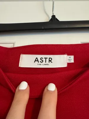 ASTR The Label Red Sophie Bow Embellished Mini Skirt thumbnail 6
