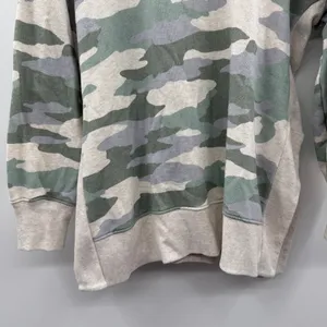 Aerie Good Vibes Oversized Gray Green Camo Print Long Sleeve Sweater Sz‎ M thumbnail 3