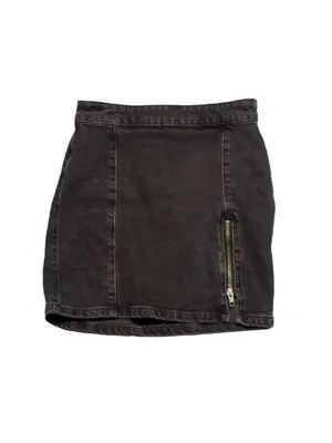 Free People Black Mini Skirt Size 2 thumbnail 2