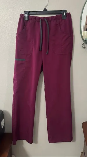 Ladies Burgundy Scrub Pants Sz S by Scrubstar thumbnail 1