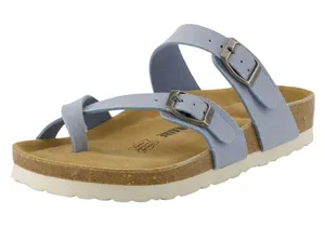 Cushionaire Luna Cork Footbed Sandal Suedes in Blue, Size 7.5 thumbnail 1