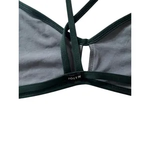 JOLYN Bennett Bikini Top Dark Green Strappy Back Athletic Swim Size XL thumbnail 4
