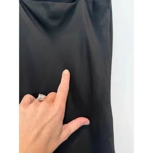 ASTR‎ The Label Black Cowl Neck Sleeveless Ruched Mini Dress thumbnail 4