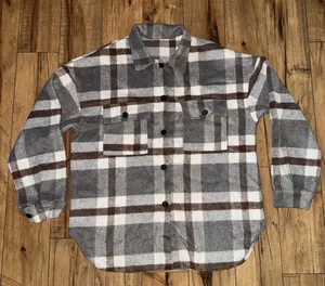 Plaid flannel jacket Brown Size XL thumbnail 1