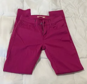 Pink Levi’s 710 Skinny Jeans, Size 28 thumbnail 1