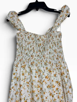 REFORMATION Linen Tavi Dress in floral Adagio Size S - $248. thumbnail 13