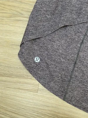 lululemon Speed Up Mid Rise Tall Running Shorts Heathered Gray Black Athleisure thumbnail 6