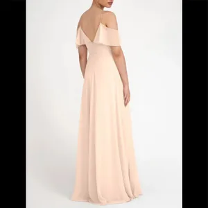 Jenny Yoo Mila nude off the shoulder gown thumbnail 3
